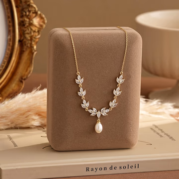 Necklace product photos before AI layered necklace generation