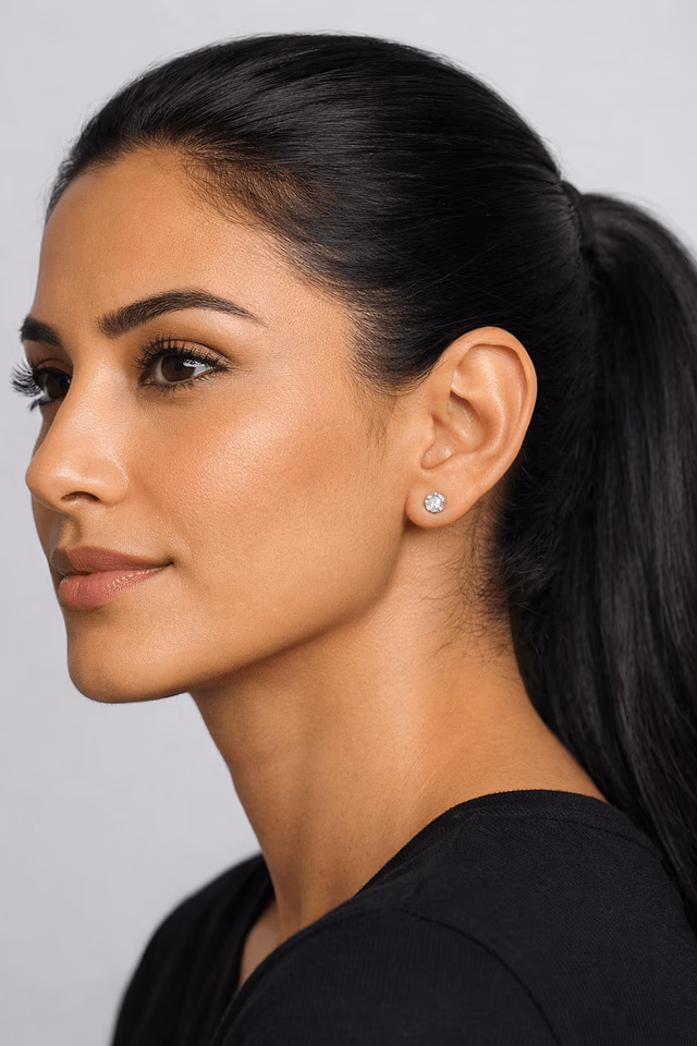 Ear model reference with visible ear - style 3