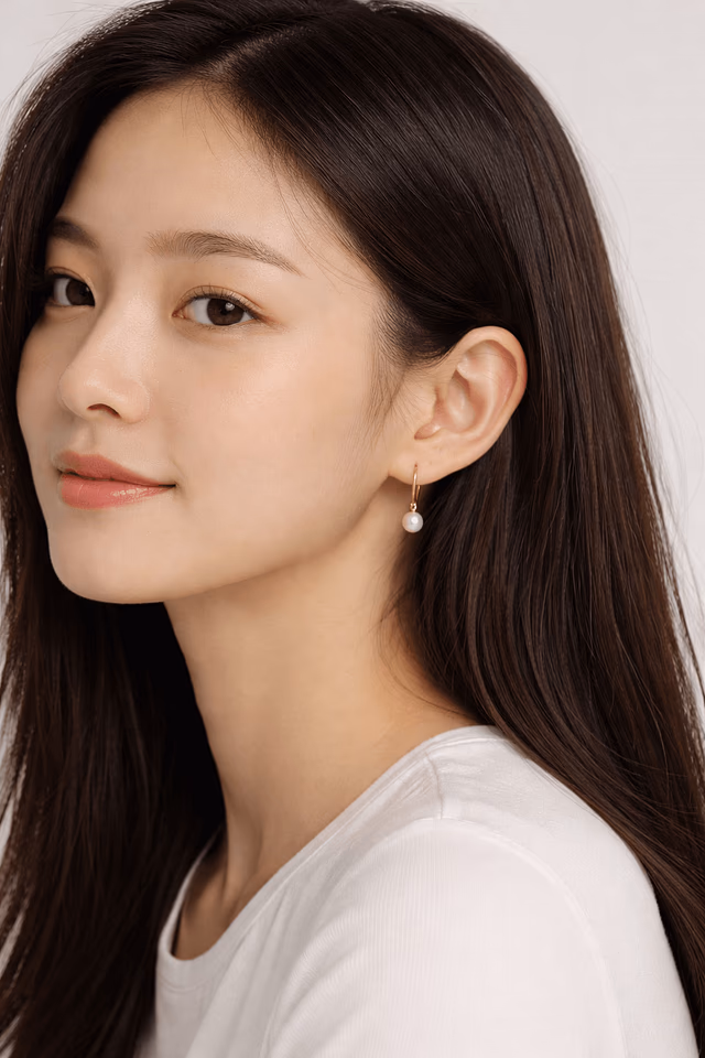 Ear model reference with visible ear - style 6
